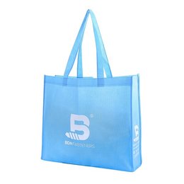 不織布環保購物袋-厚度80G-尺寸W42xH35xD12-四面單色印刷(不共版)