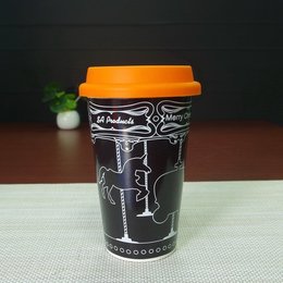 旋轉木馬變色白瓷隨手杯-可客製化印刷LOGO