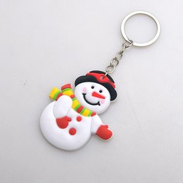PVC軟膠鑰匙圈-雪人造型