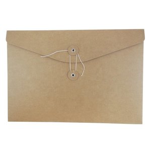 橫式公文袋-牛皮紙材質-飛盤扣封口
