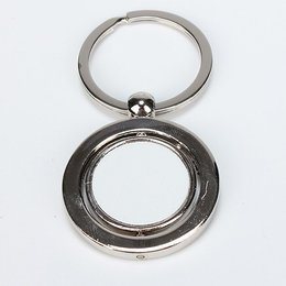 圓形可翻轉金屬鑰匙圈