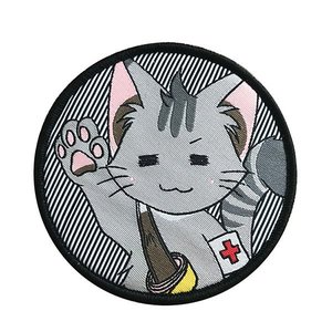 貓徽標刺繡布貼