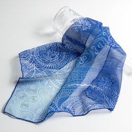 雪紡紗絲巾-42x42cm雪紡紗布-單面彩色印刷
