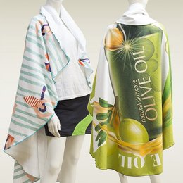 野餐毛巾墊-152cm圓形毛巾布-單面彩色印刷