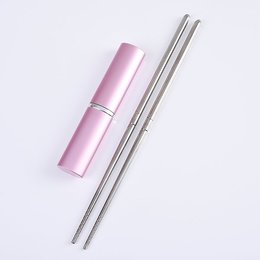 不鏽鋼餐具-筷子1件組(可拆式餐具)-附金屬收納盒