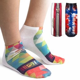 單色短筒襪-M號 彈性纖維-單面彩色印刷
