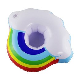 彩虹造型充氣杯架