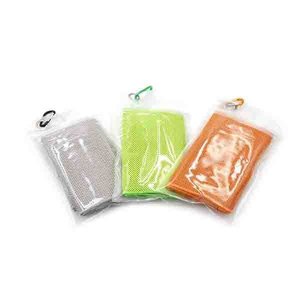 夾鏈袋裝運動毛巾-聚酯纖維+尼龍廣告毛巾