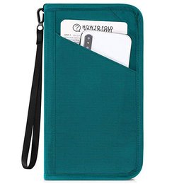 RFID鎖護照套-PU材質-可拆短掛繩手拿包