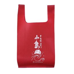 不織布環保袋(雙杯袋)-厚度70G-尺寸W25xH35xD10cm-單面單色可客製化印刷