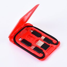 四合一USB數據線充電傳輸線-客製化商品可印刷