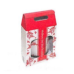 酒瓶簍空禮盒-瓶裝2入W22xL10xH41.8cm-紙盒印刷
