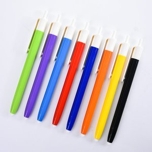廣告筆-按壓式塑膠彩色筆管推薦禮品