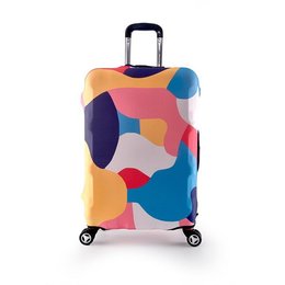 22-25吋萊卡行李箱套-底部魔鬼氈設計-彩色滿版印刷