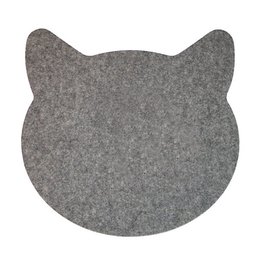貓咪造型毛氈布滑鼠墊-25cm