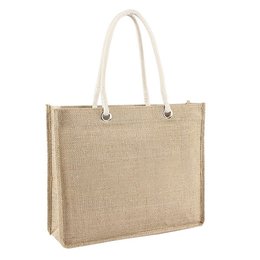 簡約黃麻購物袋-客製化手提袋
