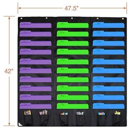 辦公室學校壁掛式文件管理收納袋
