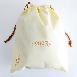 不織布束口提袋-厚度80G-尺寸W27*H35-單色單面-可客製化印刷LOGO 