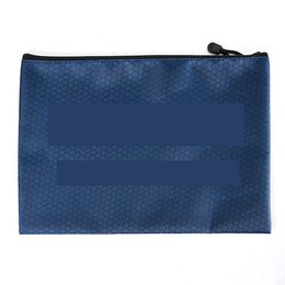 拉鍊袋-牛津布菱形格紋材質W33.5xH23.5cm