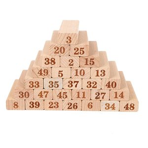 數字疊疊樂兒童益智積木-木製積木套裝