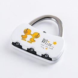 三位碼旅行鎖頭H-鋅合金手提包造型密碼鎖