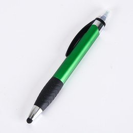 觸控筆-按壓式原子筆附螢光筆-採購客製印刷贈品筆-可印刷logo 