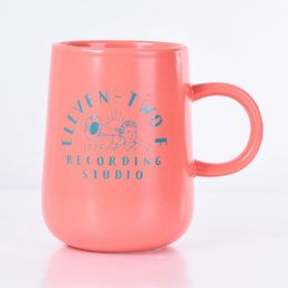 純色陶瓷咖啡杯320ml-杯身底色客製化-杯身印單色logo-推薦