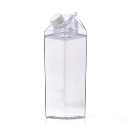 500ml牛奶瓶造型方形水瓶-PP方瓶
