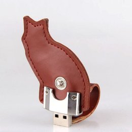 皮製隨身碟-貓咪造型USB