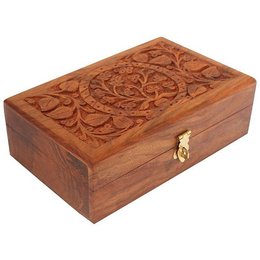 首飾盒-小巧木製禮品盒/雕刻首飾-可客製化印刷logo盒