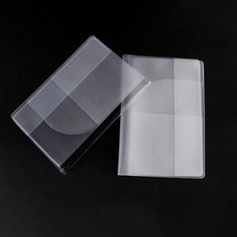 小黃卡保護套-小黃卡套-透明霧膜PVC小黃卡護照套-可印LOGO