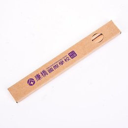原木環保鉛筆-大三角兩切頭印刷廣告筆-採購批發製作贈品筆(同52EA-0007)