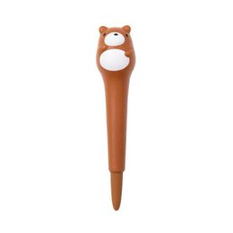 柔軟舒壓動物造型筆-開蓋式中性筆