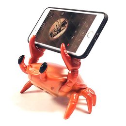 螃蟹造型手機架藍芽喇叭