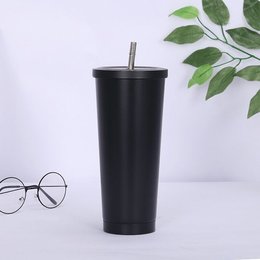 750ml馬卡龍不鏽鋼保溫吸管杯