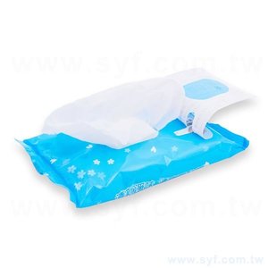 濕紙巾(10抽)-15x20cm積層膜包裝-彩印銅版(透明)貼紙-特選縲縈水針布+純水配方