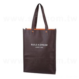 不織布手提袋-厚度80G-尺寸W31xH41xD10cm-雙面雙色印刷(二色)