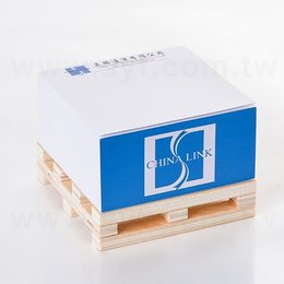 方型紙磚-7.5x7.5x3.5cm-單色側面印前後兩面-內頁雙色印刷附棧板便條紙