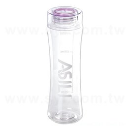 400ml透明塑膠水瓶-旋轉蓋曲線隨行杯