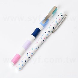 彩印塑料筆桿中性筆-開蓋式原子筆
