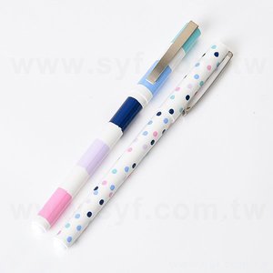 彩印塑料筆桿中性筆