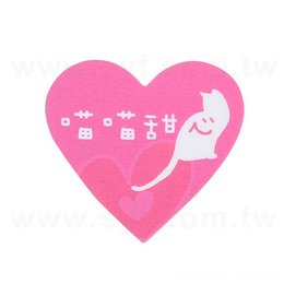 心形PVC合成(珠光)貼紙+亮膜-23x25mm(同33EA-0022)