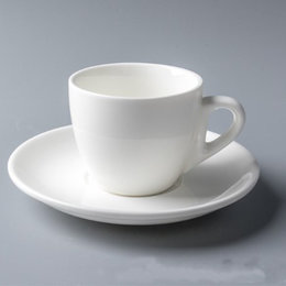 85ml陶瓷濃縮咖啡杯碟組-可印LOGO