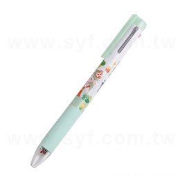 3色塑料筆桿多色筆-防滑筆管-彩色印刷-可客製