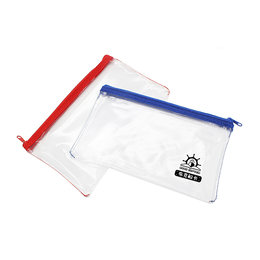 單層拉鍊袋-透明塑料布材質W21xH13cm-單面單色印刷-可印LOGO