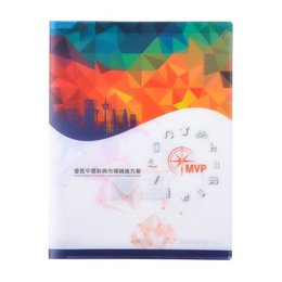 A4卷宗夾400um-磨砂PP材質四色彩色印刷-A4文件夾印刷