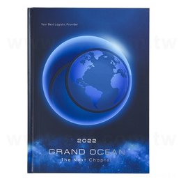 筆記本-尺寸16K精裝硬殼-封面150P銅板紙上膜局部上光-客製化記事本-推薦款