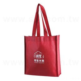 不織布購物袋-厚度90G-尺寸W26XH27XD9cm-單面單色印刷