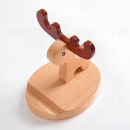 聖誕麋鹿木製手機支架-可印LOGO