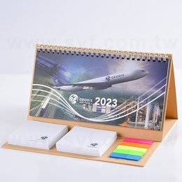 18開客製化23x12.5cm三角桌曆+便條紙
